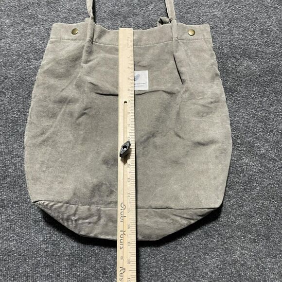 Corduroy Tote Bag Womens Large Double Strap Shoulder Purse Snap Button Casual - Picture 7 of 8
